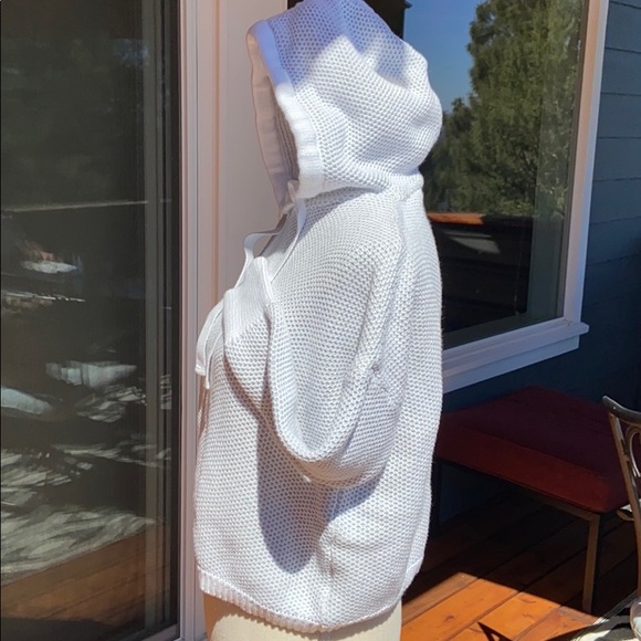 SOLD RACHEL ZOE Soft Cotton Chunky Knit Sweater with Hood Hoodie Hoody Warm Cozy - Picture 14 of 16